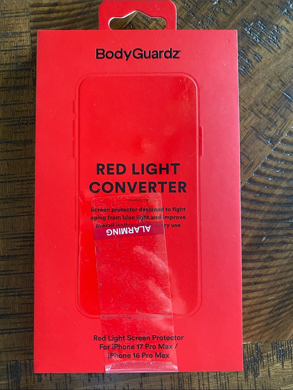 16 17 NWT BodyGuardz Red Light Converter iPhone 17 Pro 16 Screen Protector